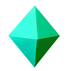 Triangle vert foncé