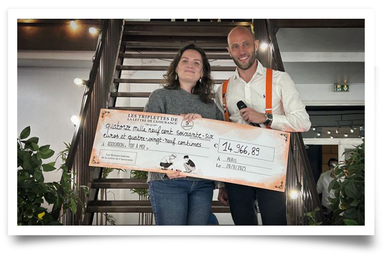 Visuel remise de chèque