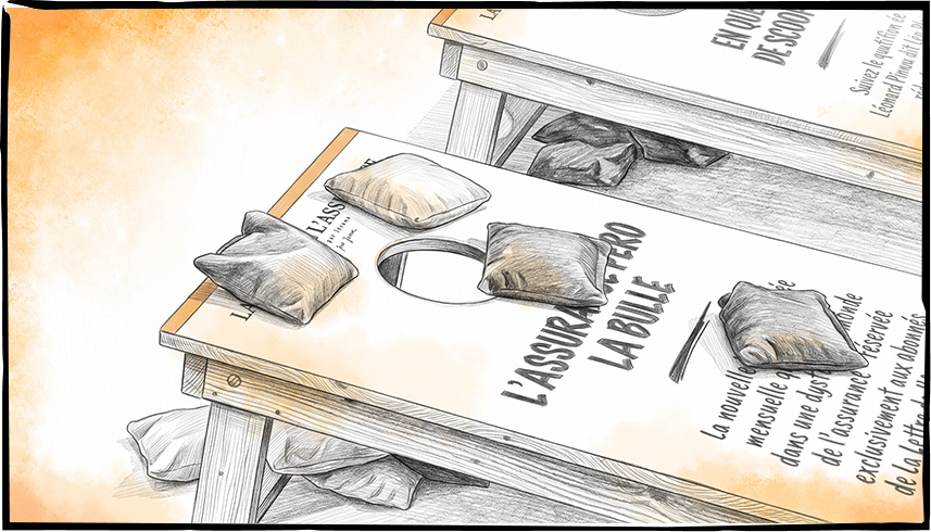 Illustration du Cornhole