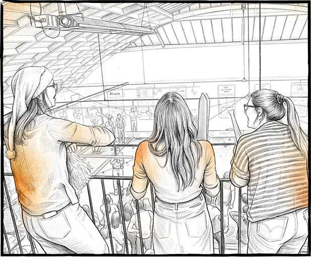Illustration de la Fan Zone