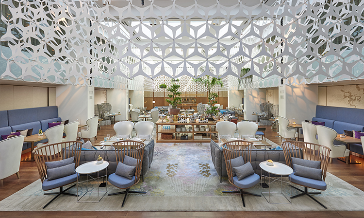 Espace blanc du Mandarin Oriental Barcelona