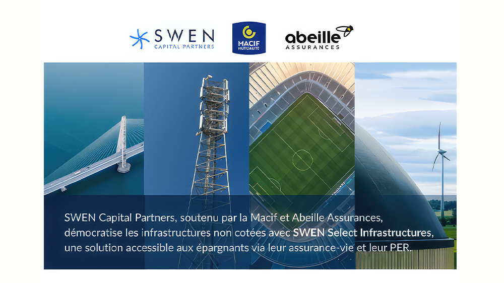 Visuel SWEN Capital Partners, démocratise les infrastructures non cotées en lançant un fonds accessible aux épargnants via leur assurance-vie et leur PER