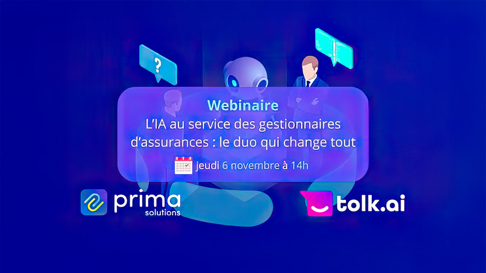 Visuel Expérience collaborateur optimisée avec l'IA avec Tolk.ai