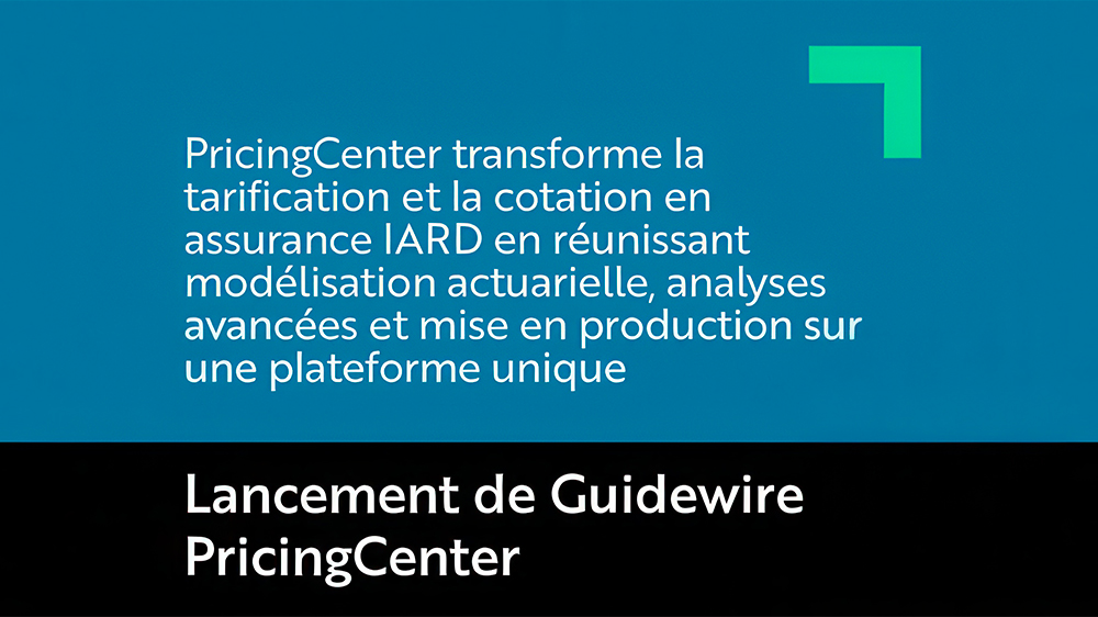 Visuel PricingCenter : transformer la tarification et la cotation en assurance IARD