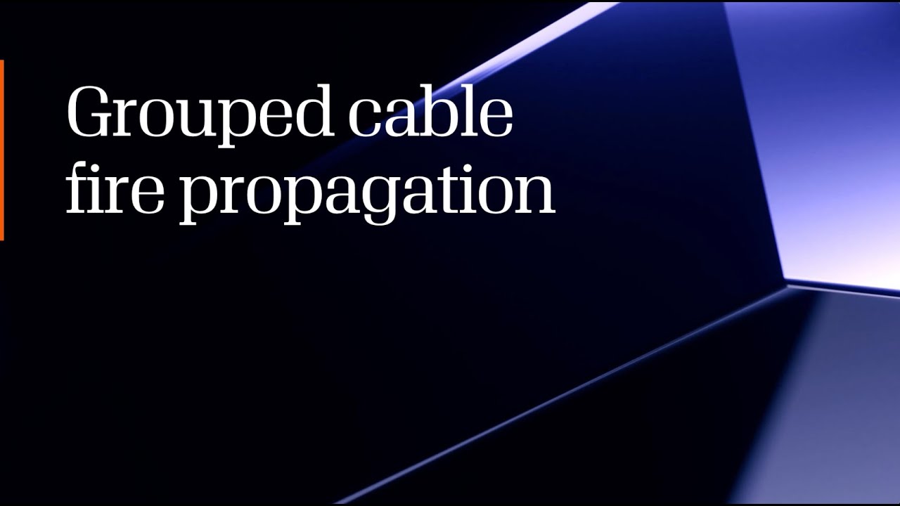 Visuel Fire Propagation in Grouped Cables