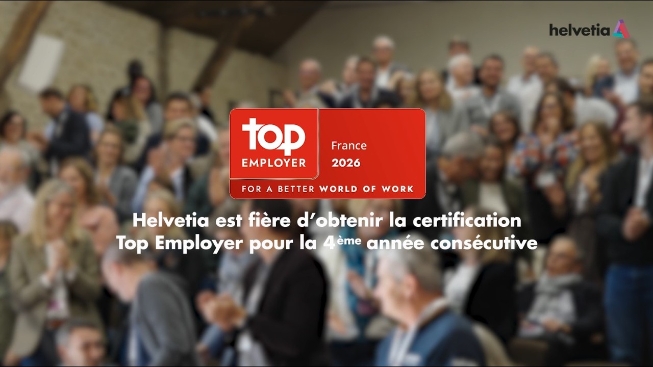 Visuel Helvetia France certifiée Top Employer 2026 !