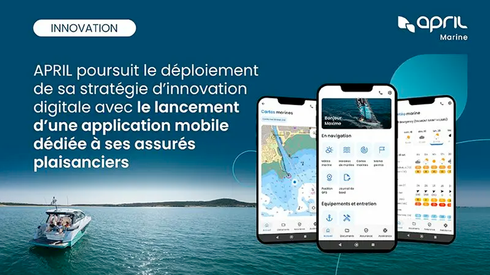 Visuel APRIL poursuit le déploiement de sa stratégie d’innovation digitale avec le lancement d’une application mobile dédiée à ses assurés plaisanciers