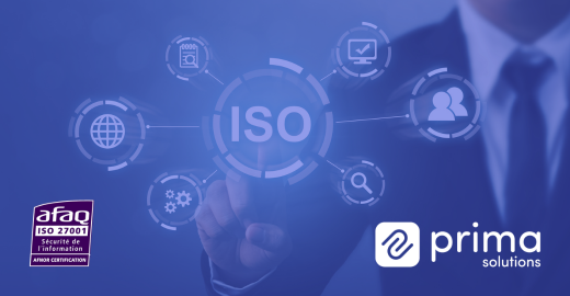 Prima Solutions labélisé ISO 27001